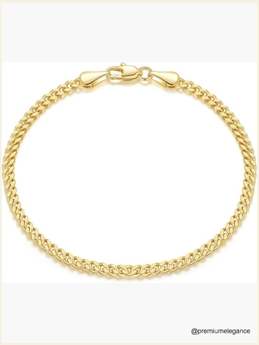 14K Gold Cuban Chain Bracelet for Women Classic Charm Link Bracelet Fashion